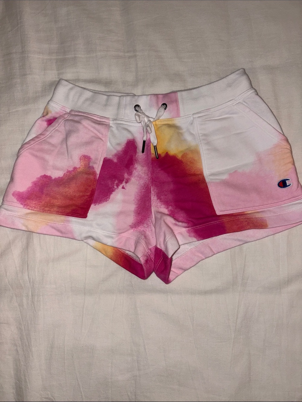 Champion Pink & Magenta Tie-Dye Athletic Shorts